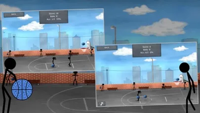 Capturas de tela do Stick Street Basketball - Stickman Basket Star Training Shooting Game