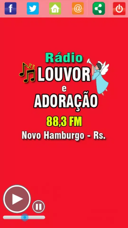 Capturas de pantalla de Rádio Louvor e Adoração