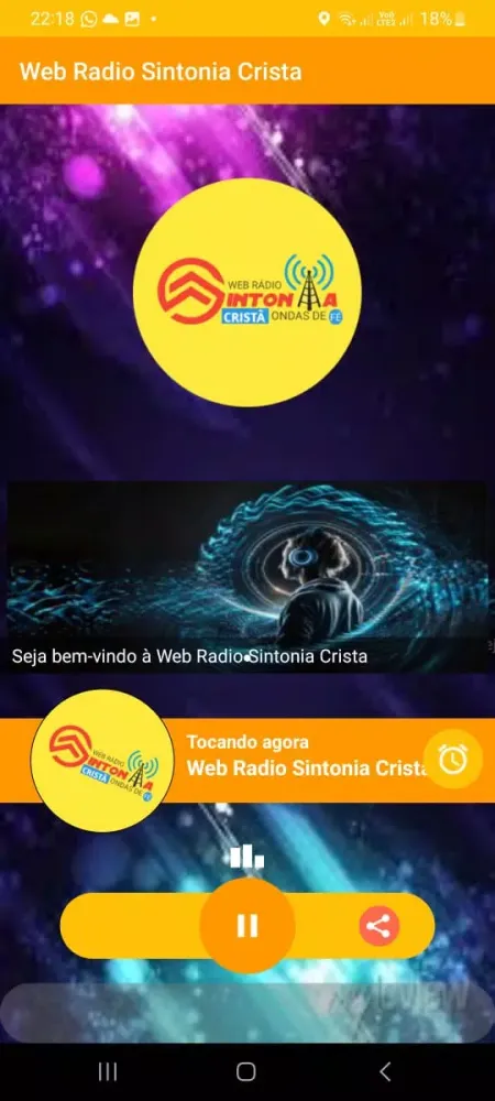 Screenshot di Web Rádio Sintonia Cristã