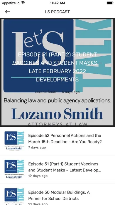 Lozano Smith スクリーンショット