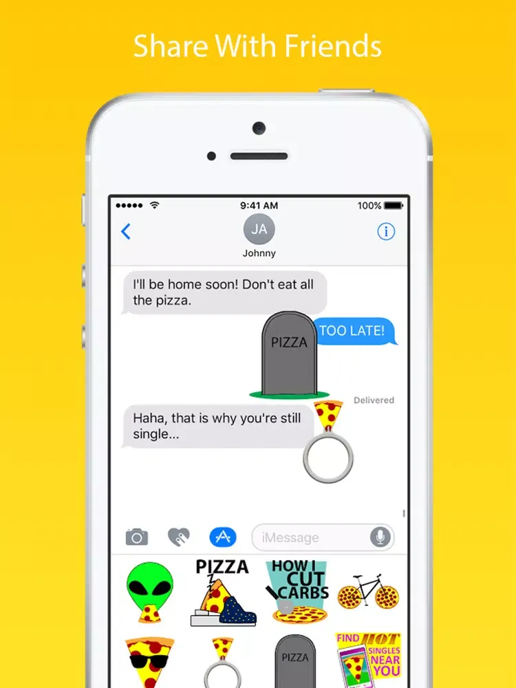 Captures d'écran de Pizzamoji: Pizza Emoji Stickers iPad 