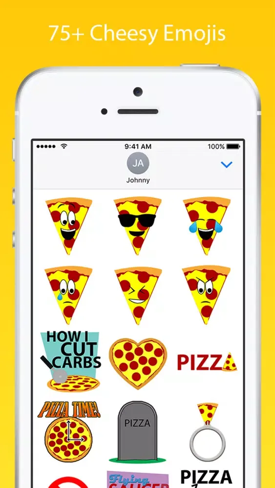 Captures d'écran de Pizzamoji: Pizza Emoji Stickers