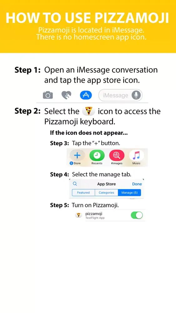 Captures d'écran de Pizzamoji: Pizza Emoji Stickers
