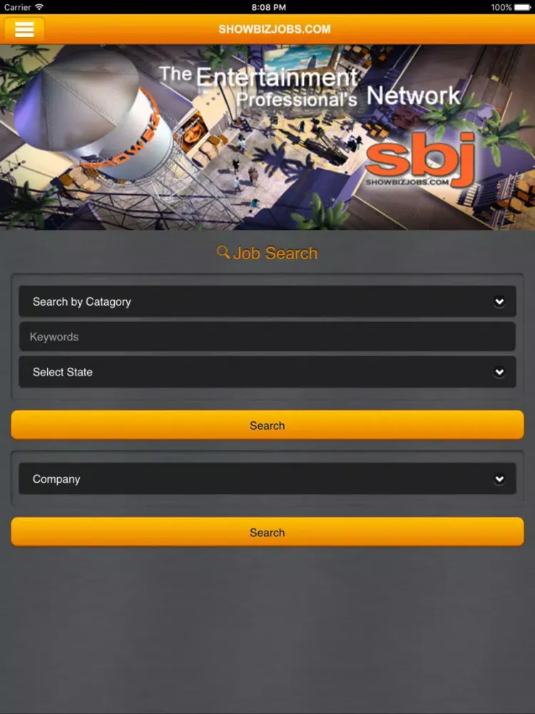 Ảnh chụp màn hình của Showbizjobs : Entertainment Industry Job Search iPad 