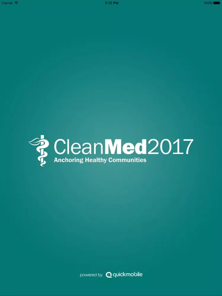 CleanMed 2017 Conference iPad  Screenshots