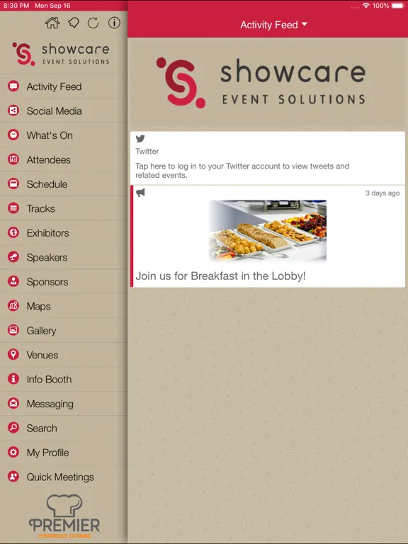 Tangkapan skrin Showcare iPad 