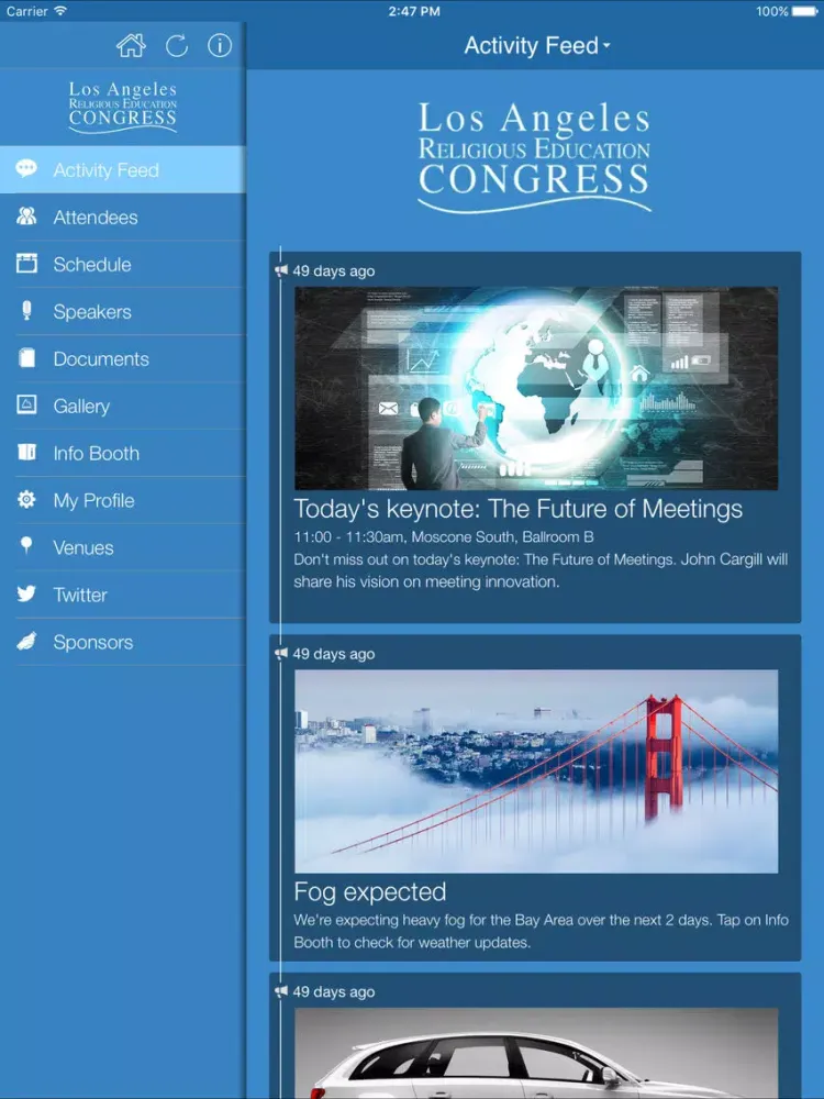Скриншоты Religious Education Congress iPad 