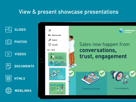 Showcase Workshop iPad  スクリーンショット