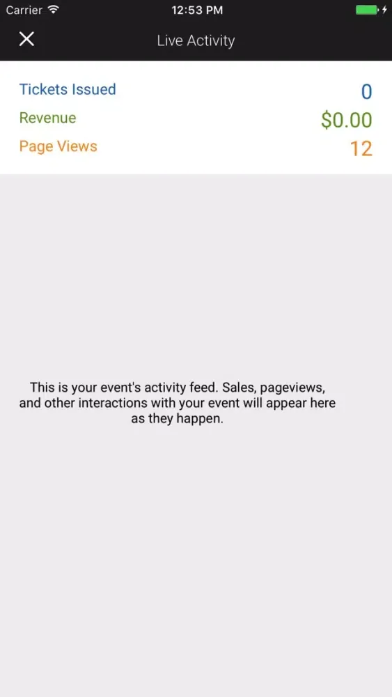 Capturas de pantalla de Real-Time Event Stats