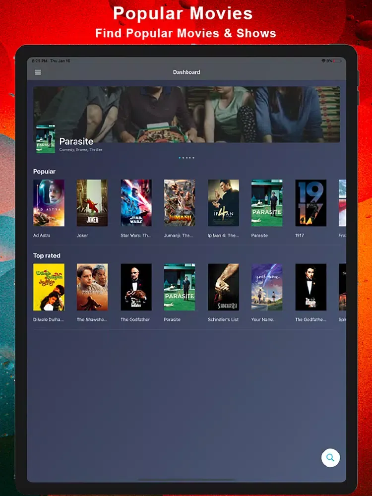 ภาพหน้าจอของ 123Movies Box Loca Finder iPad 