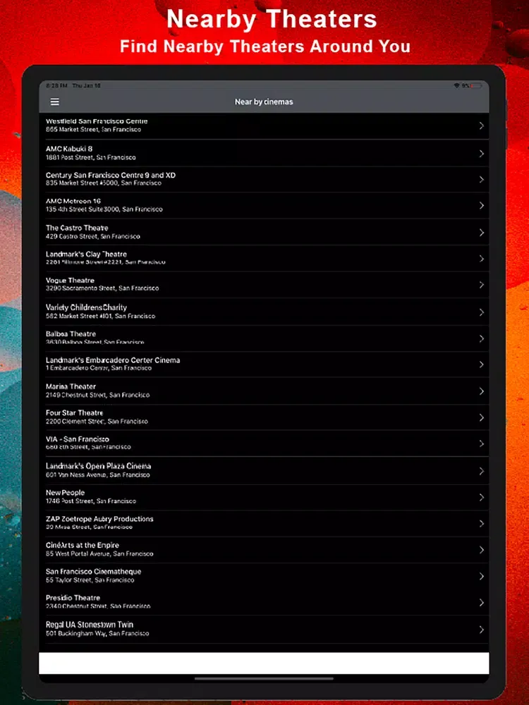 ภาพหน้าจอของ 123Movies Box Loca Finder iPad 