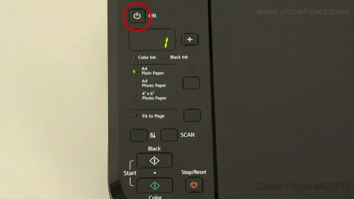 Tangkapan layar Showhow2 for Canon Pixma MG3170