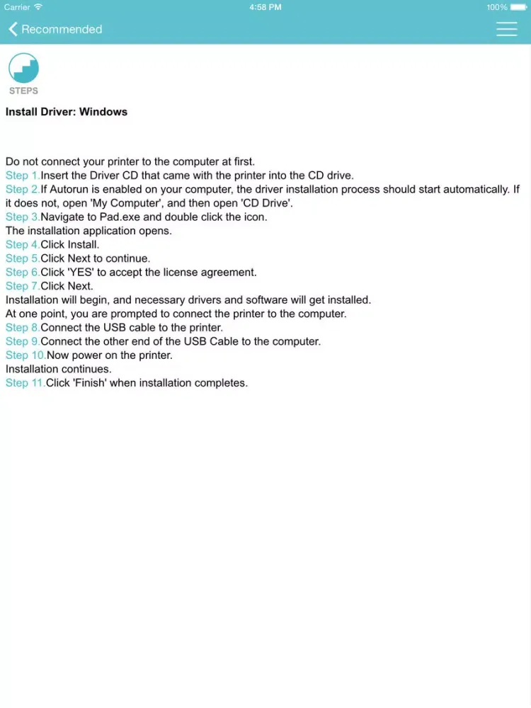 Showhow2 for HP LaserJet M1005 iPad  Screenshots