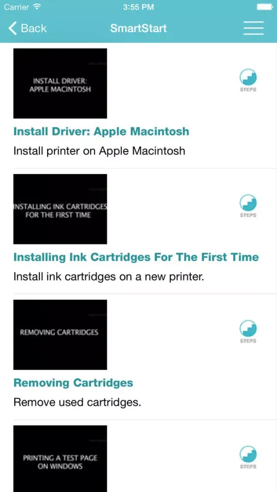 Capturas de tela do Showhow2 for HP LaserJet P1108