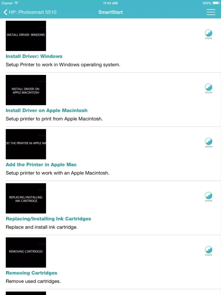 تصاویر Showhow2 for HP Photosmart 5510 iPad 