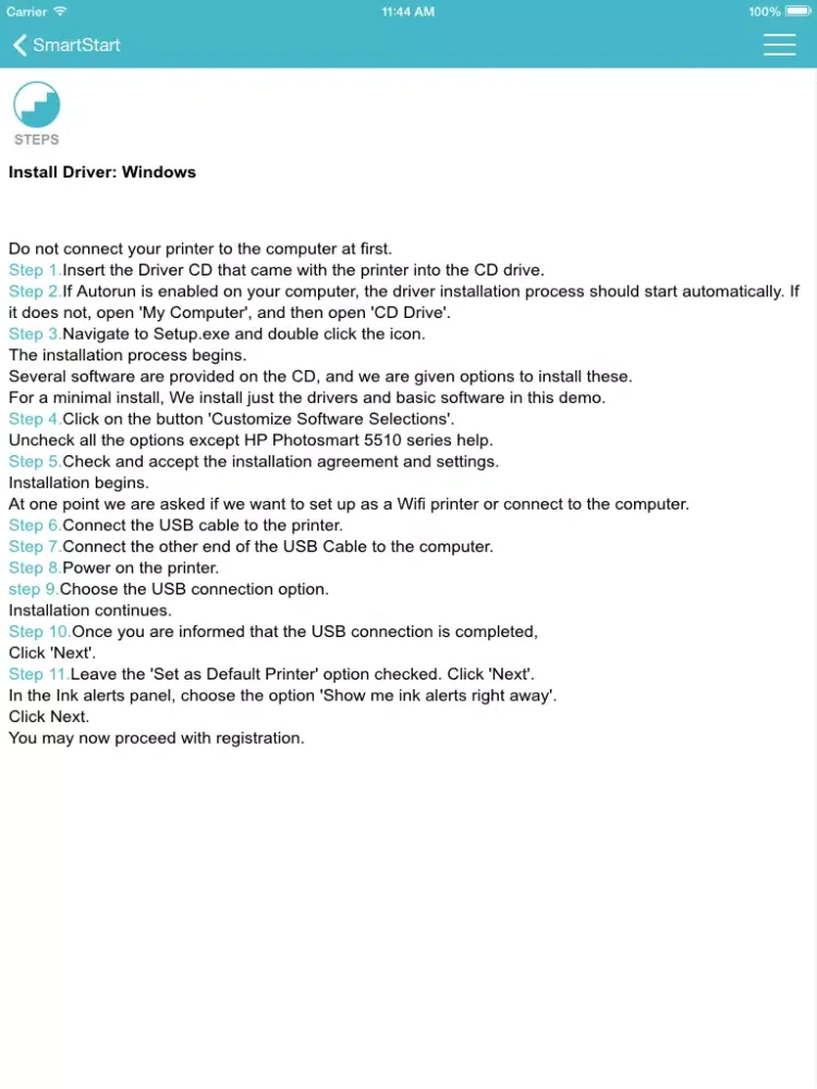 تصاویر Showhow2 for HP Photosmart 5510 iPad 