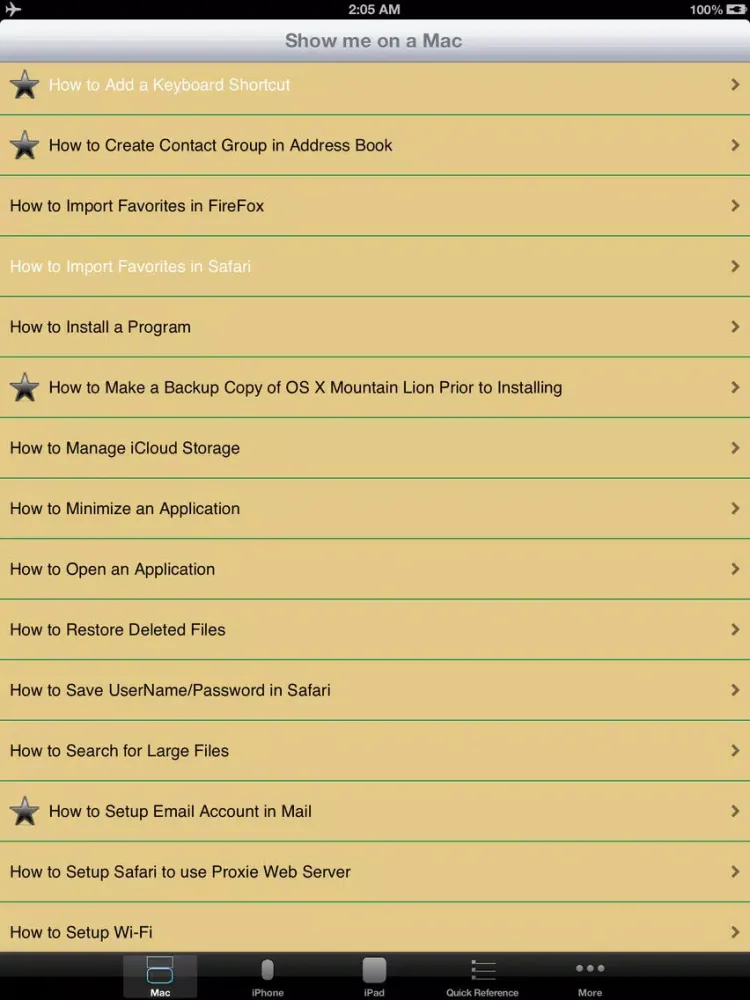 Show Me on an Apple Free iPad  Screenshots