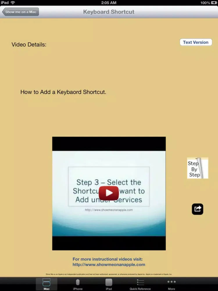 Show Me on an Apple Free iPad  Screenshots