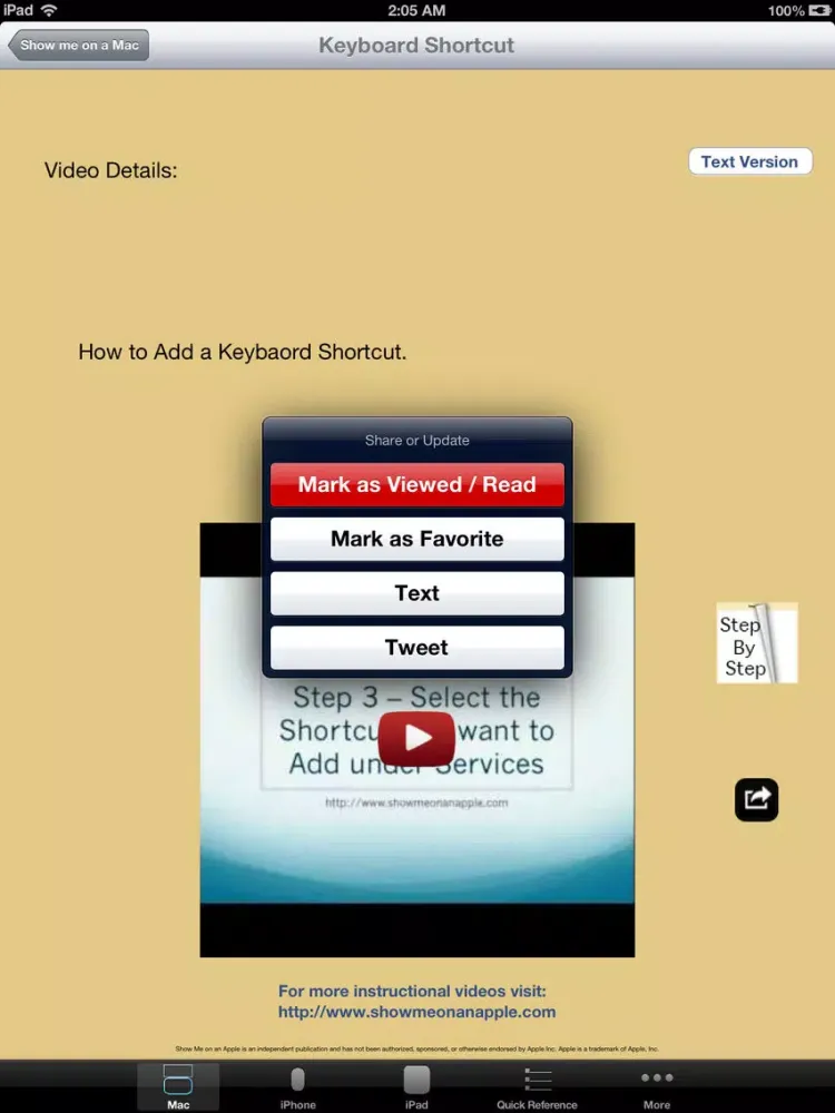 Show Me on an Apple Free iPad  Screenshots