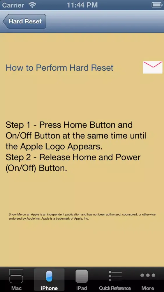 Show Me on an Apple Free Screenshots