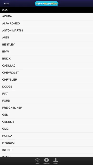 ShowMeTheFilters VIN Scanner Ekran Görüntüleri