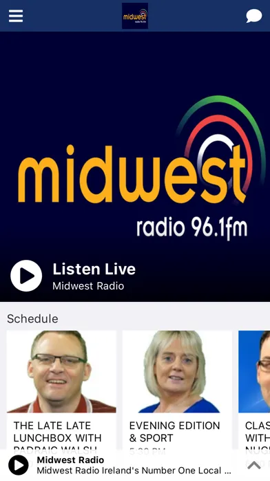 Ảnh chụp màn hình của Midwest Radio