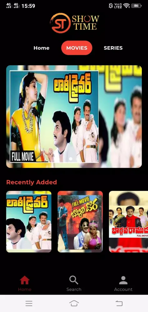 Screenshot di Showtime OTT