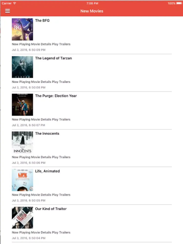 Popcorn Time - Movies Box iPad Screenshots