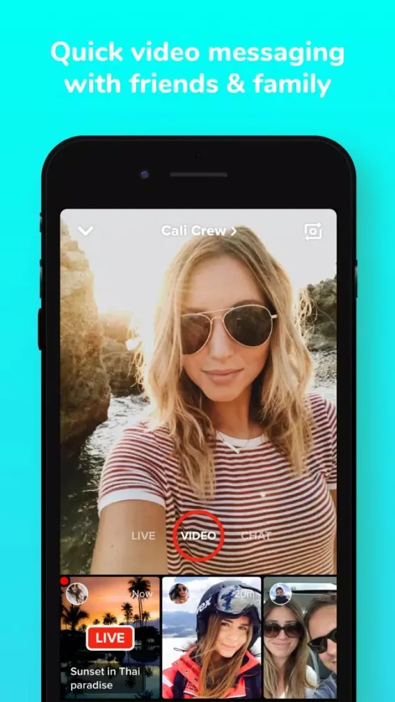 Captures d'écran de Glimpse - Video Walkie Talkie