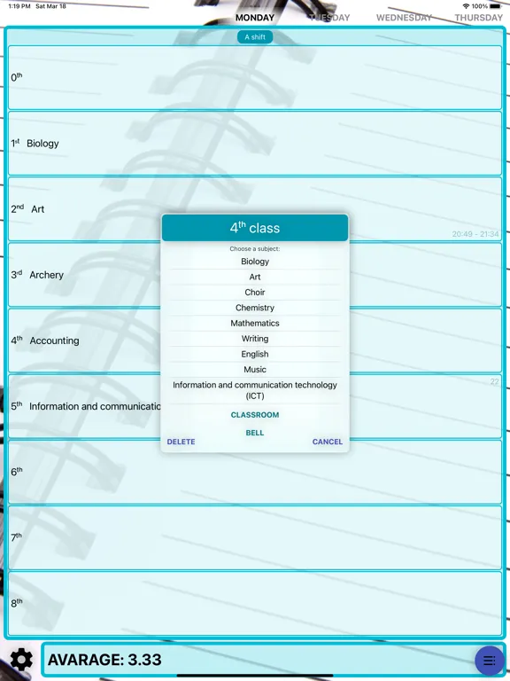 My School Grades iPad  스크린샷