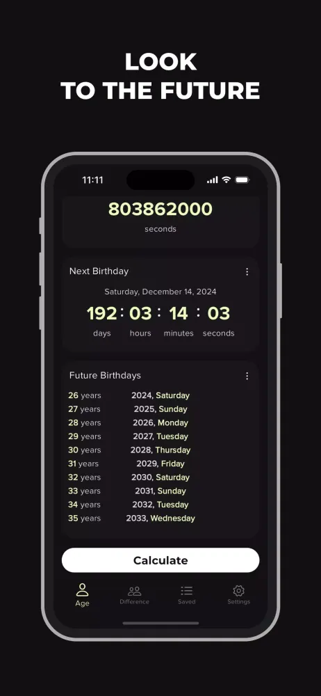 ภาพหน้าจอของ Age Calculator: Days Counter