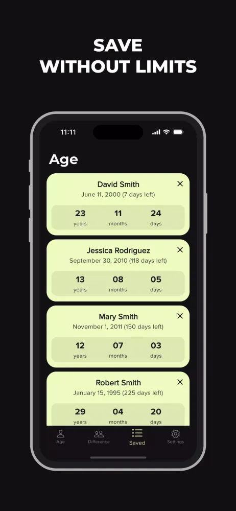 ภาพหน้าจอของ Age Calculator: Days Counter