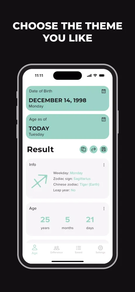 ภาพหน้าจอของ Age Calculator: Days Counter