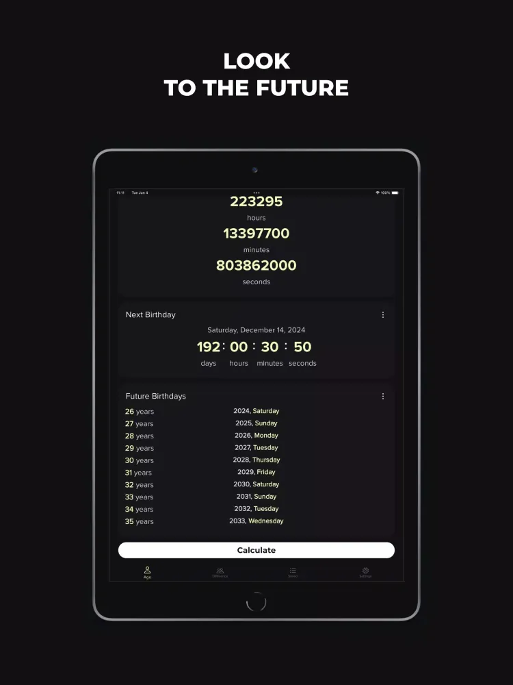 ภาพหน้าจอของ Age Calculator: Days Counter