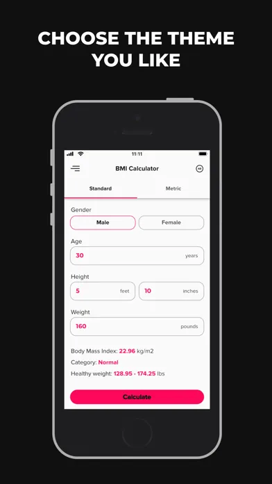BMI Calculator and Tracker Ekran Görüntüleri