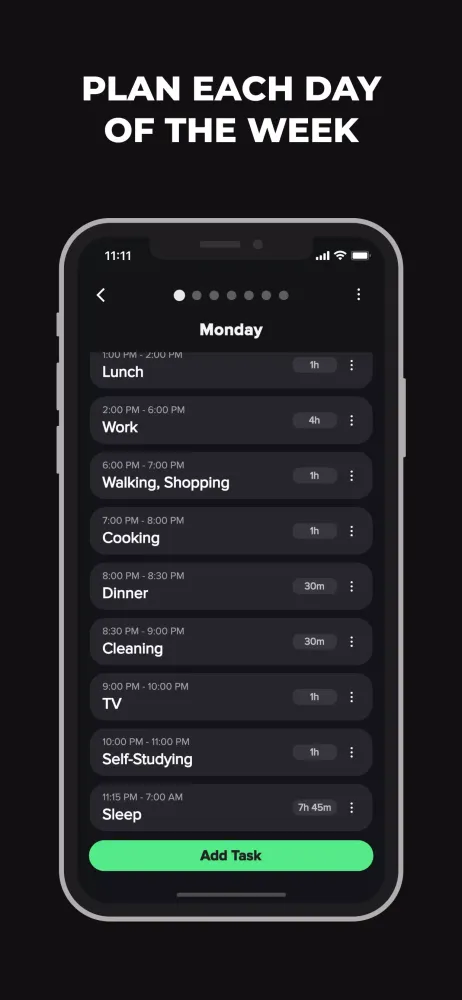 Tangkapan skrin Daily Routine Planner