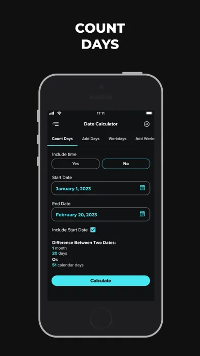Date & Time Calculator App Screenshots