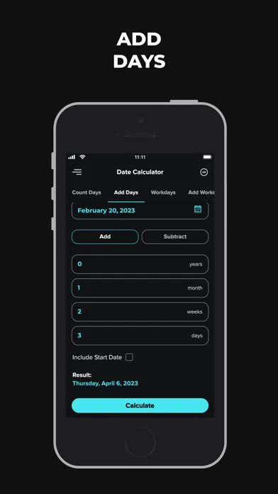 Date & Time Calculator App Screenshots