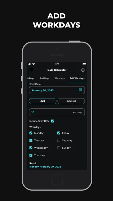 Date & Time Calculator App Screenshots