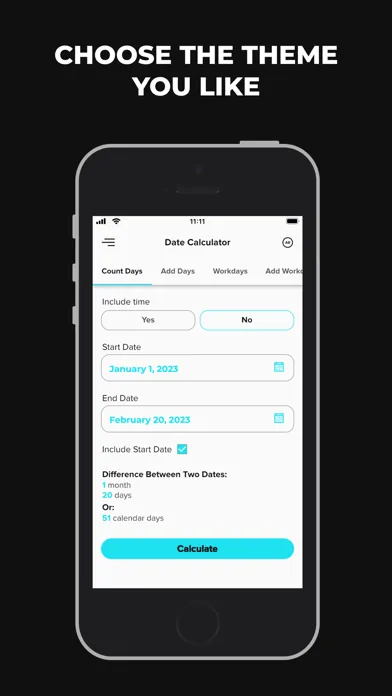 Date & Time Calculator App Screenshots