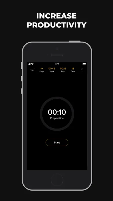 تصاویر Minimalist Interval Timer