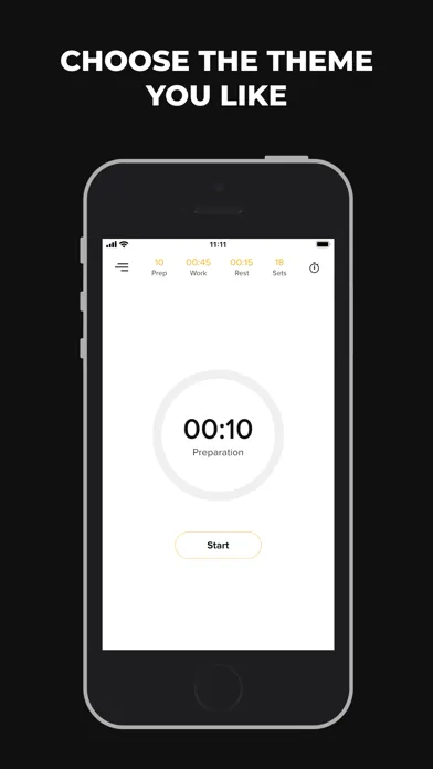 تصاویر Minimalist Interval Timer