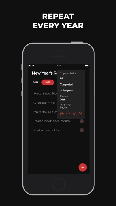 New Year's Resolution سکرین شاٹس