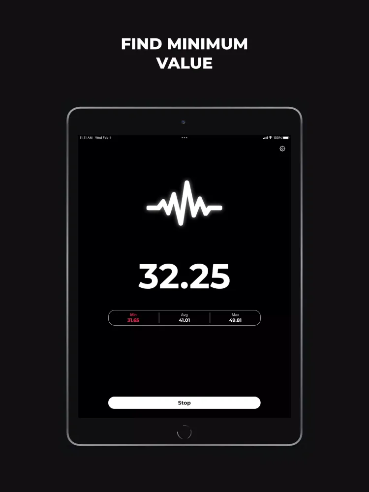Minimalist Sound Meter Screenshots