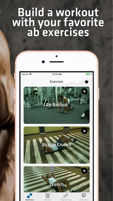 Capturas de tela do Abs & Core Workout For Men