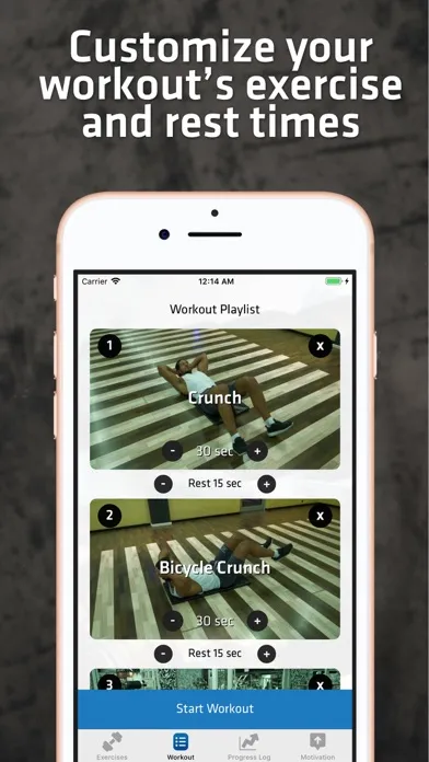 Capturas de tela do Abs & Core Workout For Men