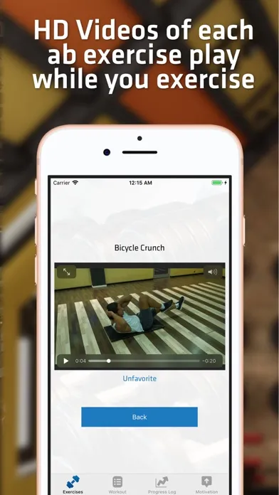 Capturas de tela do Abs & Core Workout For Men
