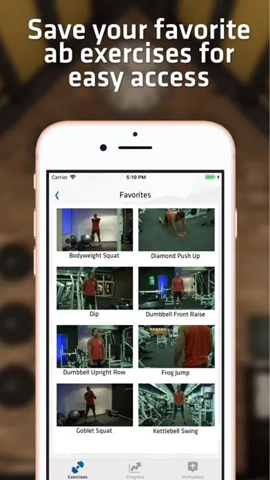 Capturas de tela do Abs & Core Workout For Men