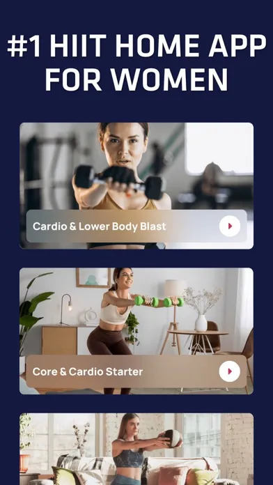 Women's Home HIIT Workout Plan স্ক্রিনশট