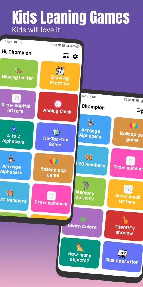 Capturas de pantalla de Kids Learning games